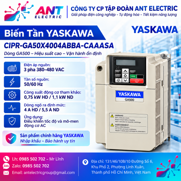 Biến Tần YASKAWA CIPR-GA50X4004ABBA-CAAASA